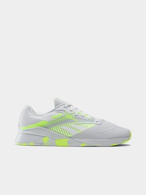 Mens Reebok Nano X4 Grey/Lime Training Shoes
