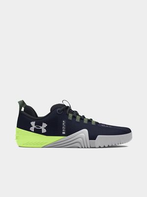 Mens Under Armour Tribase Reign 6 Navy/Green/Grey Training Shoes