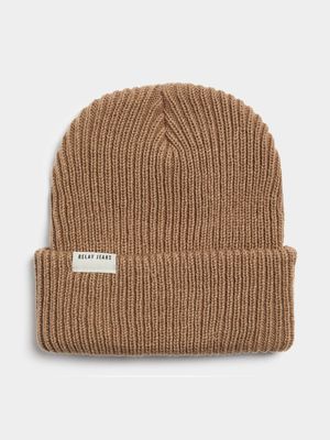 Men's Relay Jeans Basic Rib Taupe Beanie