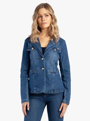 Women's Sissy Boy Blue Denim Blazer