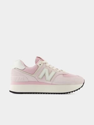 New Balance Wome's 574 Pink Sneaker