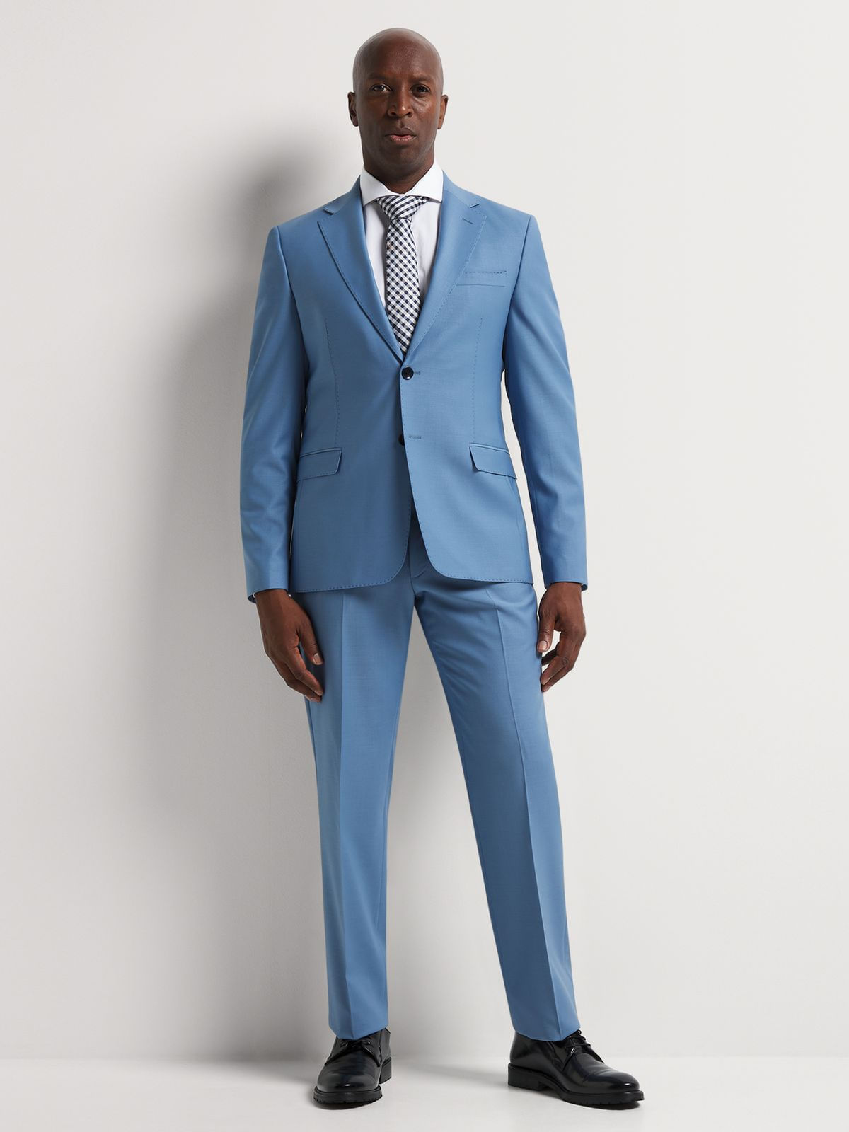 Fabiani Men's Ice Blue Wool Suit Jacket - Bash.com