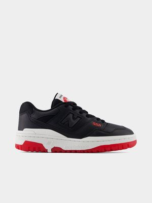New Balance Junior B550 v1 Black/Red Sneaker