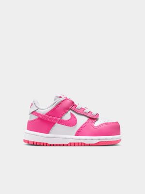 Nike Toddler Dunk Low White/Pink Sneaker