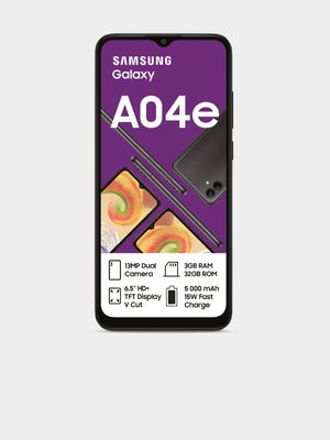 Samsung A04e Dual Sim with 15GB/6GB Telkom Sim