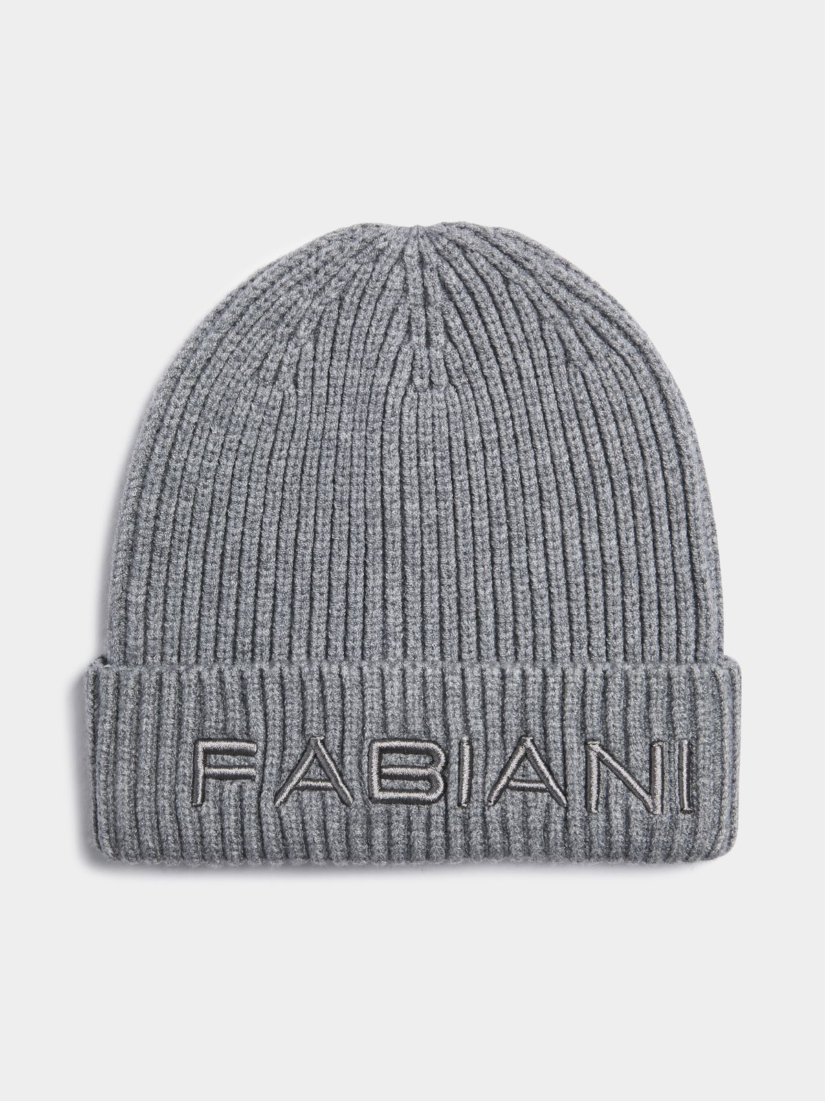 Fabiani Men's Ribbed Grey Beanie - Bash.com