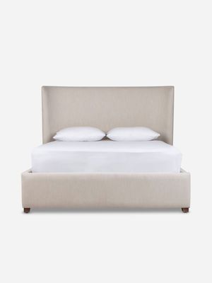 Nova Upholstered Bed Guard Washed Sesame Xlength