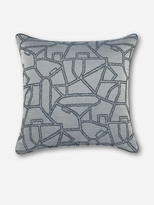 Woven Lines Scatter Cushion Blue 55x55cm