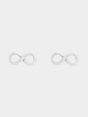 Sterling Silver infinity Stud Earrings