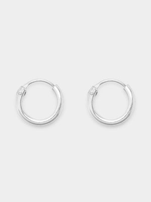 Sterling Silver 8mm Hoop Earrings