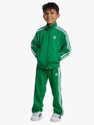 adidas Originals Unisex Kids Firebird Green Pants