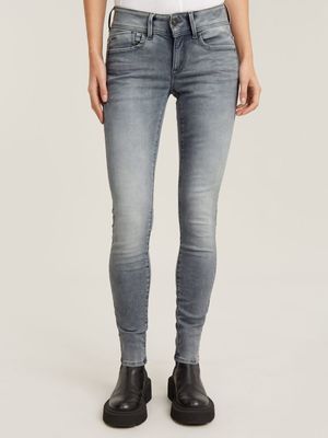 G-Star Women's Lynn Skinny Faded Industrial Grey Jeans