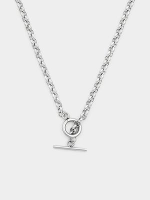 Tempo Jewellery Stainless Steel T-Bar Rolo Chain