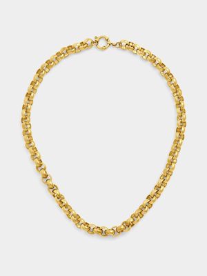 Tempo Jewellery Gold Plated Stainless Steel Signoretti Rolo Chain