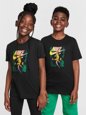 Nike Unisex Youth Sportswear Create 1.2 Gecko Black T-Shirt