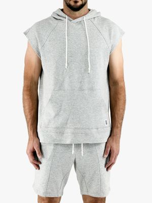 Men's Zeitgeist Grey Athleisure Kangaroo Pocket Top