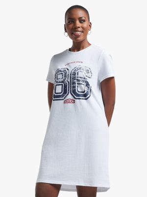 Jet Women's White 86 T-Shirt Dress
