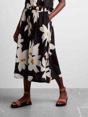 Women's Canvas Co-ord Midi Skirt