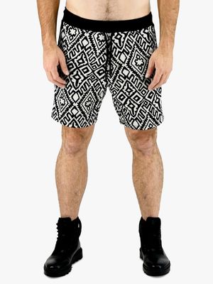 Men's Zeitgeist Multi Ethnic Diamond Pull On Shorts