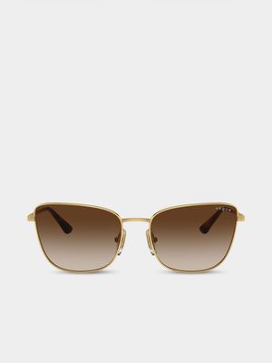 Women's Vogue Eyewear Gold Sunglasses