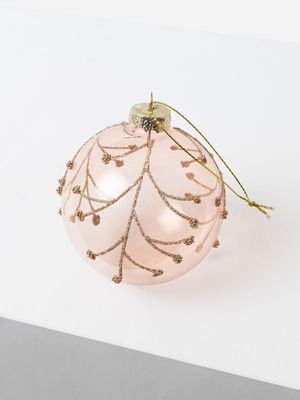 Twiggy Blush Bauble 8cm