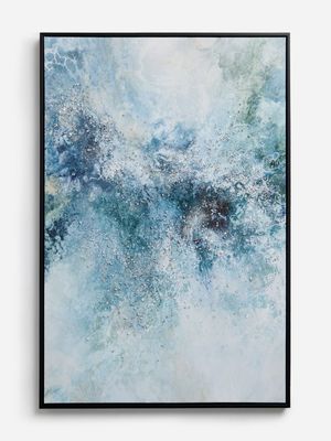 Jet Home Blue/White Crystal Texture Wall Art 60x90