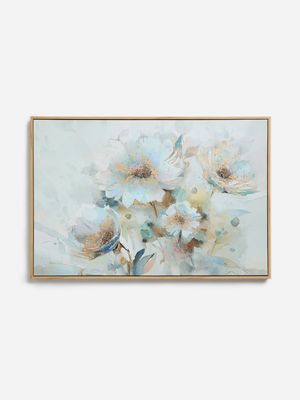 Jet Home Flowers/Crystal Foil Wall Art 60x90