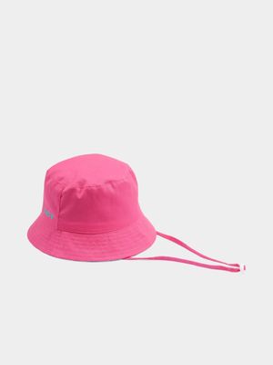 Girl's Pink & Green Reversible Bucket Hat