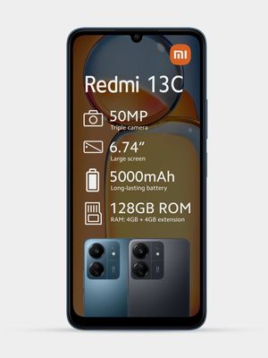 Xiaomi Redmi 13C Blue Dual Sim with Powerbank - Vodacom