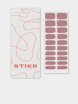 STIKD Mocha Rose Semi Cured Gel Nail Stickers