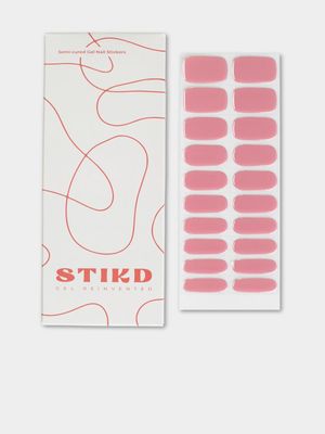 STIKD Light Pink Semi Cured Gel Nail Stickers