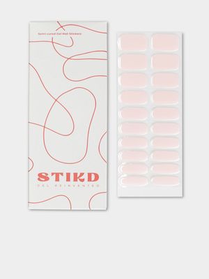 STIKD Pink Semi Cured Gel Nail Stickers