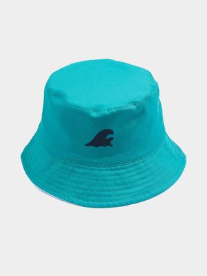 Boy's Blue Tie Dye Reversible Bucket Hat