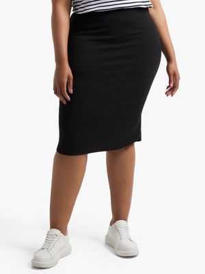 Jet Women's Black Pencil Smart Skirt in Various Sizes