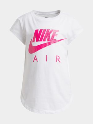 Nike Unisex Kids Futura Air Sportwear White T-Shirt