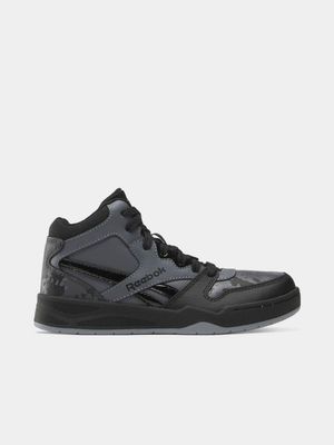 Junior Grade-School Court Grey/Black Sneakers