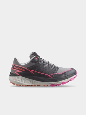 Womens Salomon Thundercross Plum Kitten/Black/Pink Trail Running Shoes