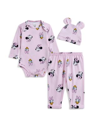 Jet Infant Girls Pink 3 Piece Minnie Mouse Gift Set