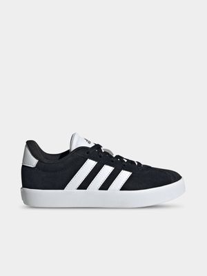 Junior Grade-School adidas VL Court 3.0 Black/White Sneaker