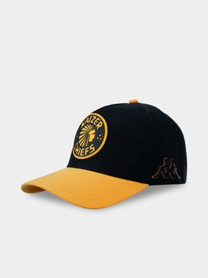 Kappa Kaizer Chiefs Kaden Colourblock Logo Black/Yellow Cap