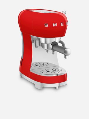 Smeg Retro Espresso Coffee Machine Red