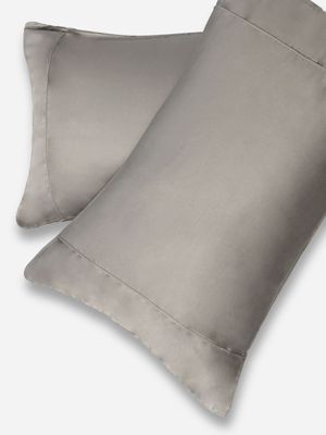 Grace Silkiest Tencel 300 Thread Count Sateen Pillowcase Set Slate