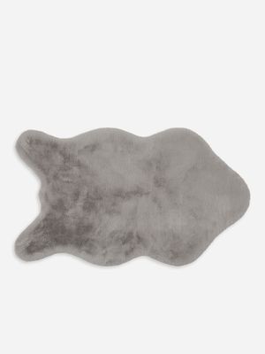 carpet faux fur grey 70x130cm