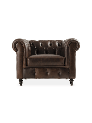 Madison 1 Seater Leather Cognac