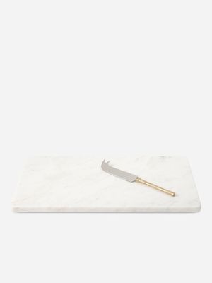 amazon cutting board with knife marble white 23cm