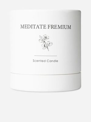 Embossed Jar Candle Meditate Fremium 8.5cm