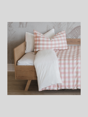 phlo studio pretty in pink washed cotton duvet cover set