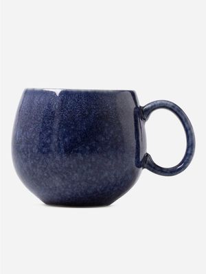 Bailey Reactive Glaze Mug Blue 550ml