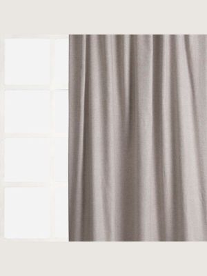 Curtain Taped Lined Melange Natural 265x218cm
