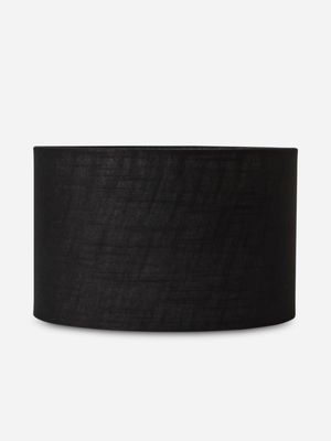 Drum Lamp Shade Black 32.5 x 20cm